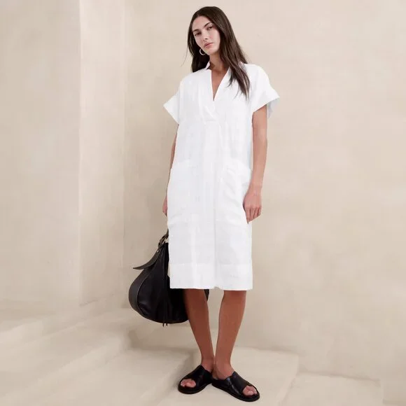 Banana Republic | Dresses | Nwt Banana Republic White Laurel Linencotton Utility Dress Size Xs | Poshmark Banana Republic | Dresses | Nwt Banana Republic White Laurel Linencotton Utility Dress Size Xs | Poshmark
